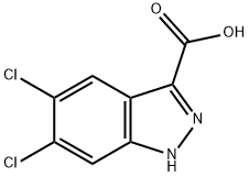 5,6-DICHLORO-1H-INDAZOLE-3-CARBOXYLIC ACID Struktur