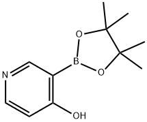 3-(4,4,5,5-tetraMethyl-1,3,2-dioxaborolan-2-yl)pyridin-4-ol Struktur