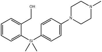 (2-{Dimethyl[4-(4-methylpiperazin-1-yl)phenyl]silyl}phenyl)methanol Struktur