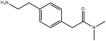 2-[4-(2-AMINO-ETHYL)-PHENYL]-N,N-DIMETHYL-ACETAMIDE Struktur