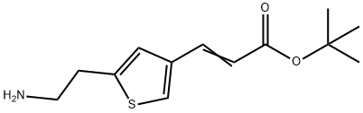 TERT-BUTYL 3-[5-(2-AMINO-ETHYL)-THIOPHEN-3-YL]-ACRYLATE Struktur