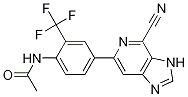 AcetaMide, N-[4-(4-cyano-3H-iMidazo[4,5-c]pyridin-6-yl)-2-(trifluoroMethyl)phenyl]- Struktur