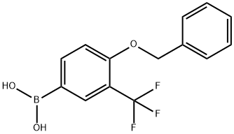 4-Benzyloxy-3-(trifluoroMethyl)phenylboronicacid Struktur