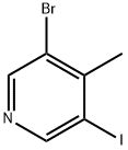 3-Bromo-5-iodo-4-methylpyridine Struktur