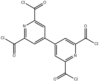 (4,4'-Bipyridine)-2,2',6,6'-tetracarbonyltetrachloride Struktur