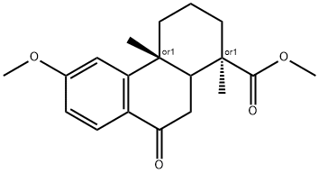 (1S,4aS)-Methyl 6-Methoxy-1,4a-diMethyl-9-oxo-1,2,3,4,4a,9,10,10a-octahydrophenanthrene-1-carboxylate Struktur