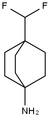 4-(Difluoromethyl)bicyclo[2.2.2]octan-1-amine Struktur