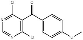 (4,6-Dichloropyrimidin-5-yl)(4-methoxyphenyl)methanone Struktur