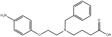 Butanoic acid, 4-[[2-(4-aMinophenoxy)ethyl](phenylMethyl)aMino]- Struktur