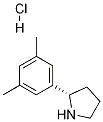 (S)-2-(3,5-dimethylphenyl)pyrrolidine hydrochloride Struktur