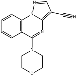 5-morpholinopyrazolo[1,5-a]quinazoline-3-carbonitrile Struktur