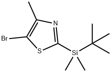 5-BroMo-2-(tert-ButyldiMethylsilyl)-4-Methylthiazole Struktur