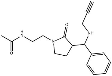 N-(2-(2-oxo-3-(phenyl(prop-2-ynylamino)methyl)pyrrolidin-1-yl)ethyl)acetamide Struktur