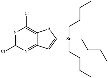 2,4-Dichloro-6-tributylstannylthieno[3,2-d]pyriMidine Struktur