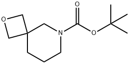 2-oxa-6-azaspiro[3,5]nonane-6-carboxylic acid tert-butyl ester Struktur