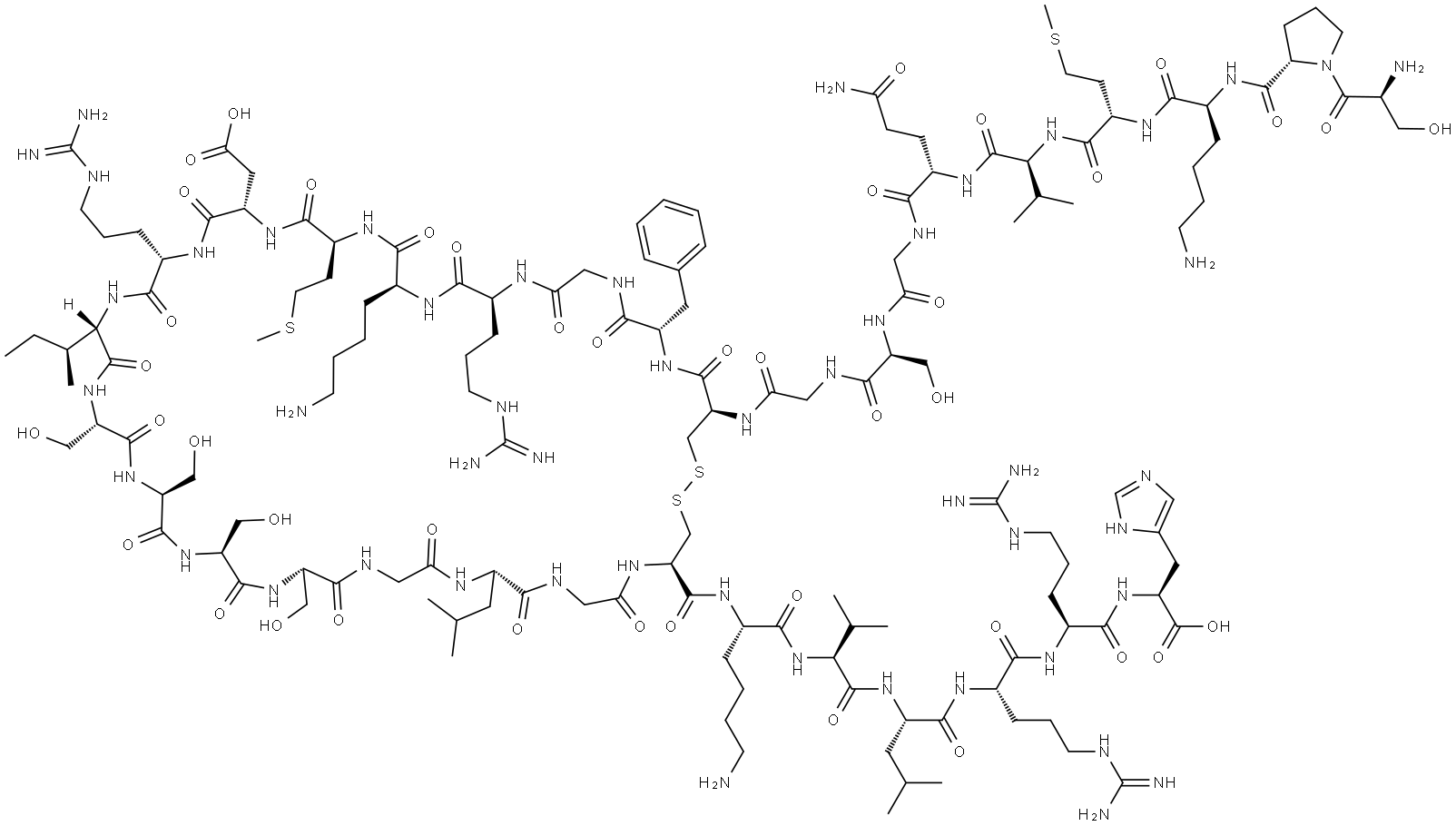 奈西利肽, 124584-08-3, 結(jié)構(gòu)式