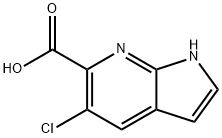 5-Chloro-7-azaindole-6-carboxylic acid Struktur