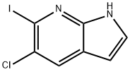 5-Chloro-6-iodo-1H-pyrrolo[2,3-b]pyridine Struktur