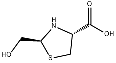 4-Thiazolidinecarboxylicacid,2-(hydroxymethyl)-,(2S-trans)-(9CI) Struktur