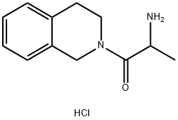 2-Amino-1-[3,4-dihydro-2(1H)-isoquinolinyl]-1-propanone hydrochloride Struktur