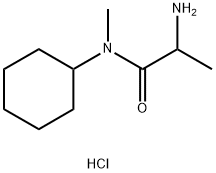 2-Amino-N-cyclohexyl-N-methylpropanamidehydrochloride Struktur