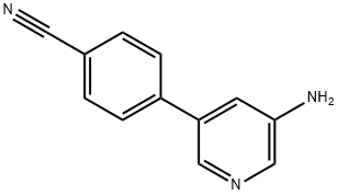 4-(5-aMinopyridin-3-yl)benzonitrile Struktur