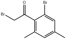 2-Bromo-1-(2-bromo-4,6-dimethylphenyl)ethanone Struktur