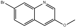 7-Bromo-3-methoxyquinoline Struktur