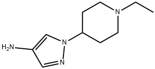 1-(1-ethylpiperidin-4-yl)-1H-pyrazol-4-aMine Struktur