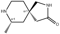 trans-7-Methyl-2,8-diazaspiro[4.5]decan-3-one Struktur