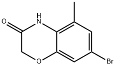 7-bromo-5-methyl-2H-benzo[b][1,4]oxazin-3(4H)-one Struktur