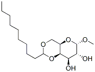 alpha-d-Galactopyranoside, methyl 4,6-O-decylidene- Struktur