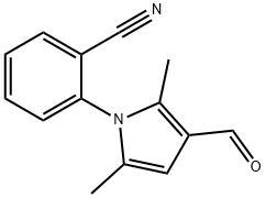 2-(3-formyl-2,5-dimethyl-1H-pyrrol-1-yl)benzonitrile Struktur