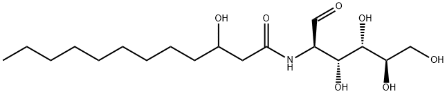 2-(3-hydroxydodecanoylamino)-2-deoxyglucose Struktur