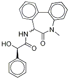 N-(6,7-Dihydro-5-methyl-6-oxo-5H-dibenz[b,d]azepin-7-yl)-(αR)-hydroxy-benzeneacetamide Struktur