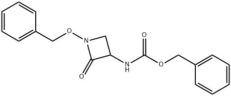 (R,S)-[1-(Benzyloxy)-2-oxo-3-azetidinyl]carbamic Acid Benzyl Ester Struktur