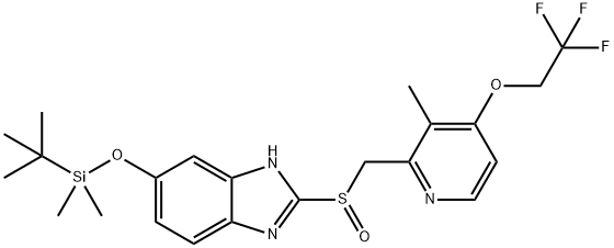 5-O-tert-Butyldimethylsilyl 5-Hydroxy Lansoprazole Struktur