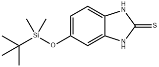 5-(tert-Butyldimethylsilyl)oxy-2-mercaptobenzimidazole Struktur