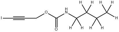 3-Iodo-2-propynyl N-Butylcarbamate-d9 Struktur