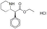 (αR,2S)-rel-α-Phenyl-2-piperidineacetic Acid Ethyl Ester Hydrochloride Struktur