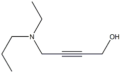 N-Ethyl-N-propyl-4-amino-2-butyn-1-ol Struktur