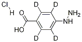 4-Hydrazinobenzoic Acid-d4 Hydrochloride Struktur