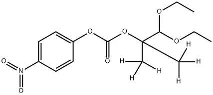 2-(1,1-Diethoxy-2-methyl)propyl 4’-Nitrophenyl Carbonate-d6 Struktur