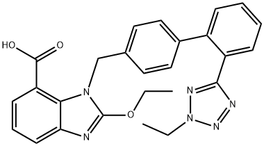 2H-2-Ethyl Candesartan Struktur