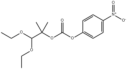 2-(1,1-Diethoxy-2-methyl)propyl 4’-Nitrophenyl Carbonate Struktur