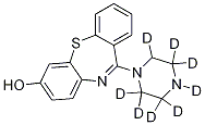 11-(1-Piperazinyl-d8)-dibenzo[b,f][1,4]thiazepin-7-ol Struktur