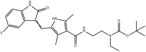 N-Boc-N-desethyl Sunitinib Struktur