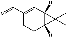 Bicyclo[4.1.0]hept-2-ene-3-carboxaldehyde, 7,7-dimethyl-, (1S)- (9CI) Struktur