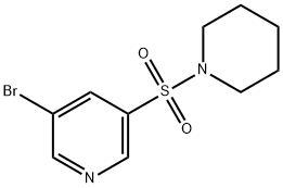 3-broMo-5-(piperidin-1-ylsulfonyl)pyridine Struktur