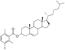 cholesteryl 2,6-dimethyl-3-iodobenzoate Struktur